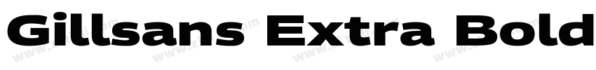 Gillsans Extra Bold字体转换